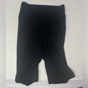 Old Navy Women's Size S Black High-Waisted Rib-Knit Biker Shorts NWT
